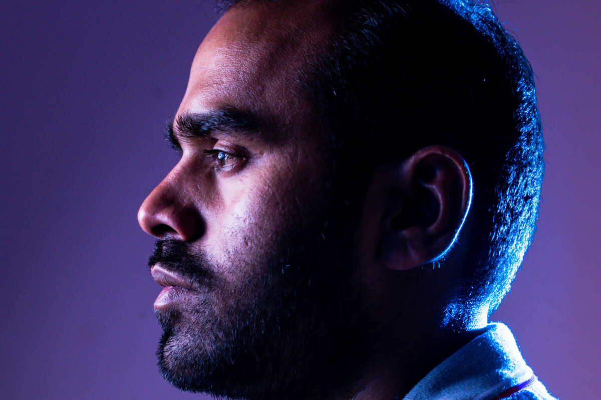 profile of man